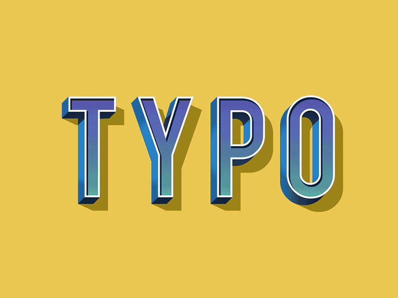 Vintage Typo Gif custom type vintage typography