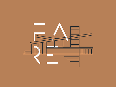 Fare Studio architechture arquitetura brand design fare home house house icon house logo line lineart linhas minimalist outline type