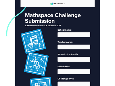 Maths Challenge animation app brand branding challenge design flat icon illustration learning space typography ui ux vector web website