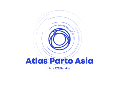 Atlas Parto Asia - Logo blue branding circle flat icon logo logo design logo type minimal solid