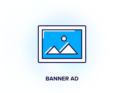 Ad Type - Banner ad ad banner ads advertisment banner banner ad blue clickyab icon