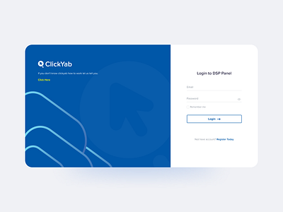 ClickYab Login to Dashboard ads advertisment blue clickyab dashboard form login login form minimal navy sign in