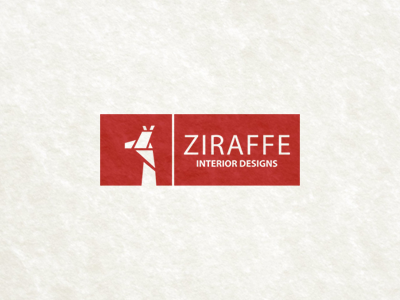 Ziraffe Interior Designs abstract cubic designs giraffe interior logo logomark modern ziraffe