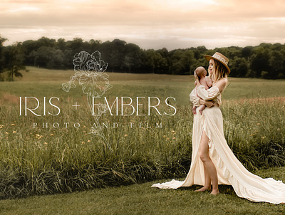 Iris & Embers branding logo design logo design concept photographer brand photographer branding photography logo