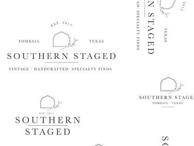 Southern Staged Rentals: Brand Design farm farmhouse graphic design graphic design logo illustration logo logo design logo design concept logos
