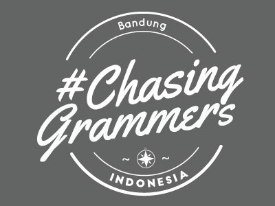 Chasing Grammers Logo graphic graphic design logo logo design typography