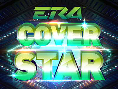 Era Cover Star abstract cover gradient graphic graphic design green logo logo design masthead neon star