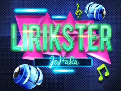 Lirikster Johara branding design graphic graphic design green masthead neon neon light vector