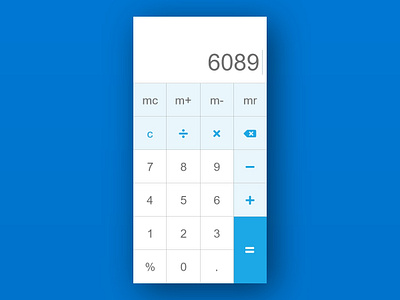 Calculator calculator ui dailui daily 100 challenge xd