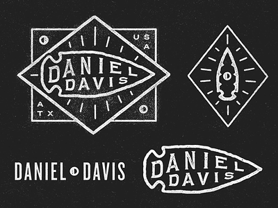 Daniel Davis secondary lockup arrowhead daniel davis identity mark photography