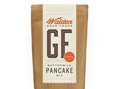Killed direction gluten free kraft label packaging pancake