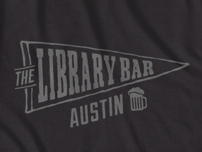 Library Bar austin bar print shirt