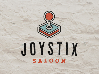 Joystix 1 branding identity joystick saloon