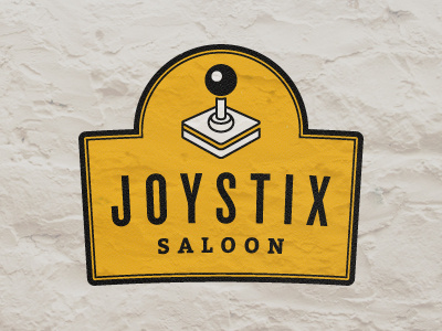 Joystix 2 branding identity joystick saloon