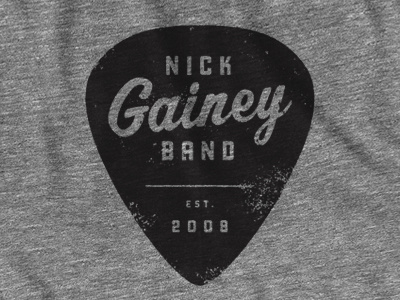 NGB 1 band black heather pick shirt type