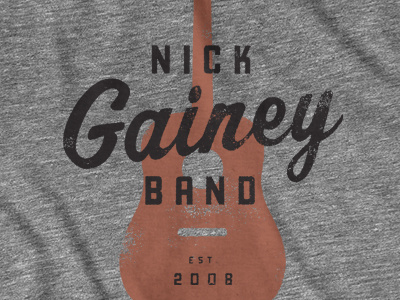 NGB 2 band guitar heather shirt type