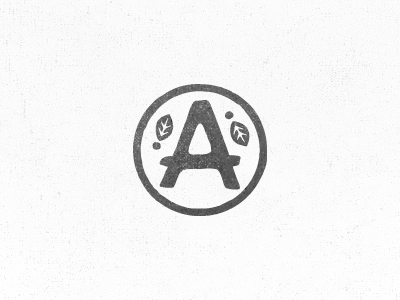 A a branding circle mark