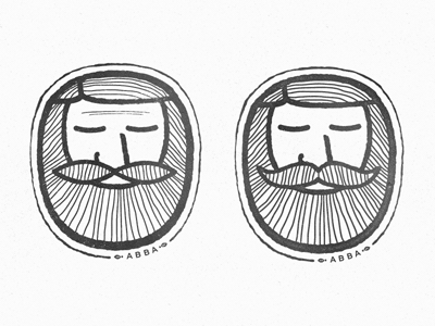 Bearded beard branding mark