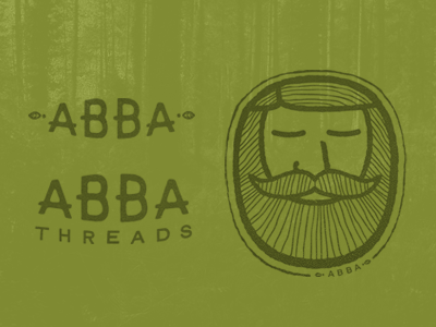 Abba Brand abba beard branding clothing identity mark