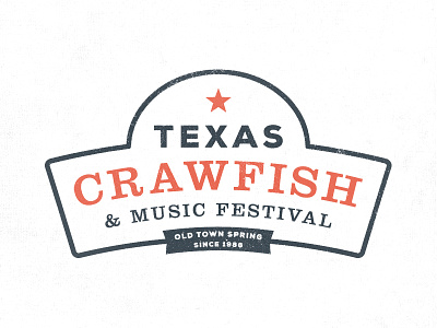 TCMF 2 clarendon crawfish identity logo music star texas
