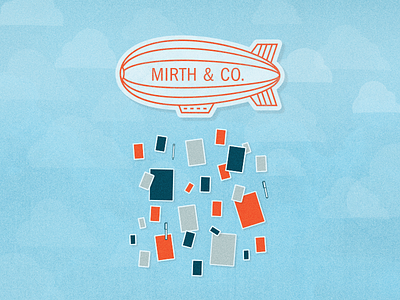 Support Mirth & Co! blimp mirth co notebooks sky