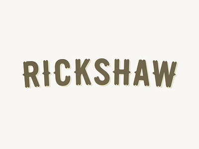 Rickshaw Type branding type