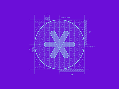 Frintern Rebrand - Grid brand branding circle design grid icon identity design illustrator logo logomark purple rebrand ui ux