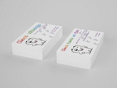 Cards design card cards clinic dental design mockup