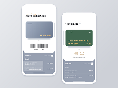 App Redesign_Cards app branding cards clean color department store flat ios minimal mobile payment payment app personalized redesign ui ui design ux ux design ux designer