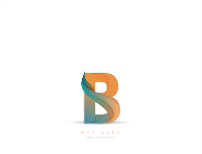 not sure B branding design icon illustration illustrator logo logotype text style typography vector