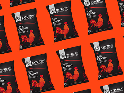 Re-brand package design for Kitchen Treasures behancce branding chicken concept designer designers dribbble graphicdesigner illustration packagedesign packaging vector
