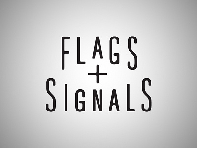 Flags + Signals logo vernacular