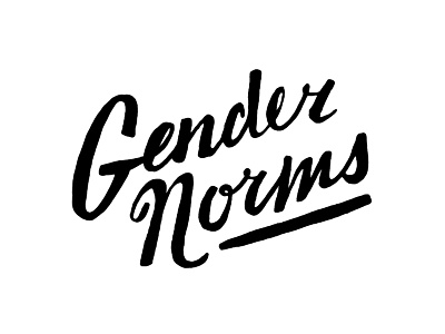 015/100 Daily Misery gender lettering norms script the 100 day project type typography