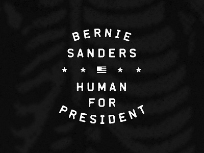 Bernie american bernie sanders flag human logo president star type