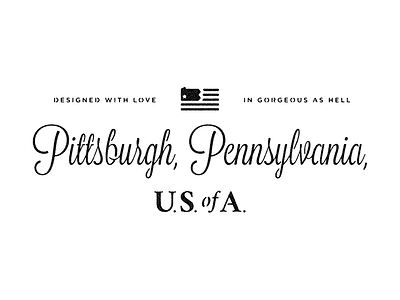 Gorgeous design gorgeous hell icon love pennsylvania pittsburgh stencil type typography