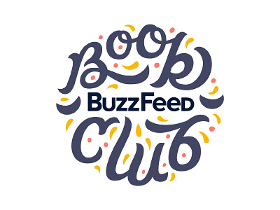 Buzzfeed Book Club book club filigree ligature logo script type typography