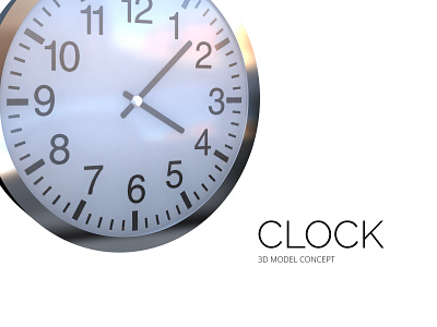 3D model "Clock" (3D Max) 3d 3d model 3dmax autodesk clock concept digital product visualization