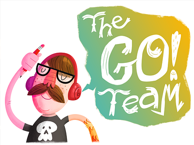 The Go! Team cartoon illustration music