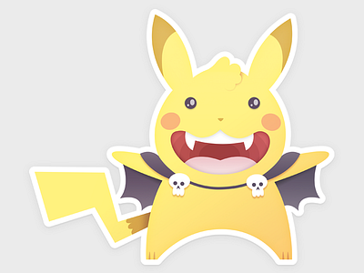 Pokemonsters 01 - Pikula cartoon halloween illustration nintendo pikachu pokemon videogame