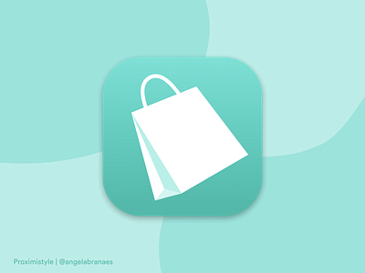 Proximistyle Logo app app icon design logo proximistyle shopping