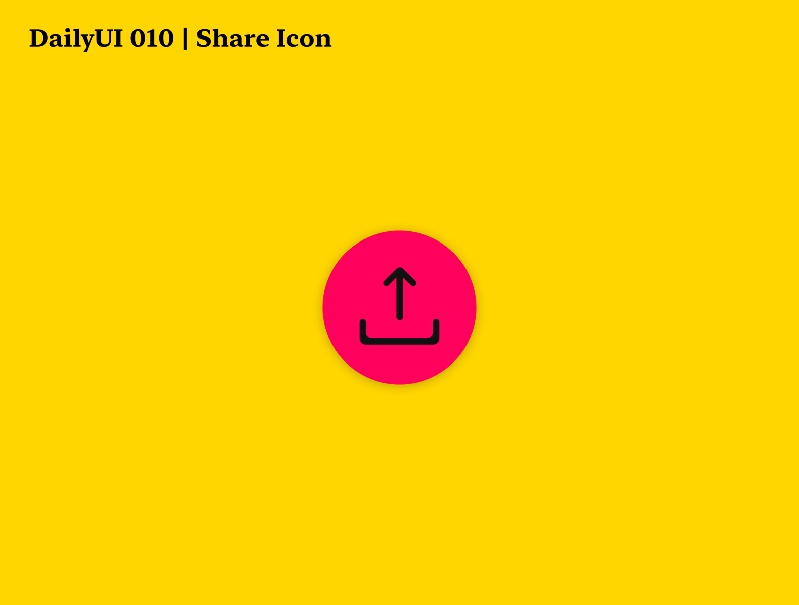 DailyUI 010 | Share Icon by Angela Branaes on Dribbble