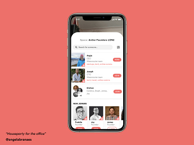 Houseparty for the office app design houseparty slack social ui ux video