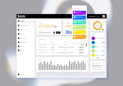 BIOTA Wallet UI design ui web