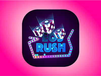 Gambling | EOS RUSH logo branding design icon illustration logo ui ux vector