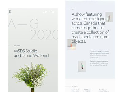 Aluminum Group art direction design layout typography ui website