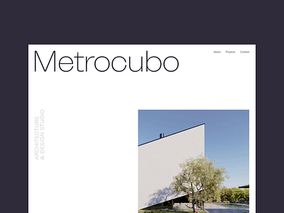 Metrocubo concept - sneak peek architecture art direction branding design layout typography ui website