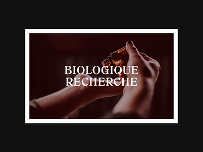 Biologique Recherche art direction design ecommerce layout typography ui website