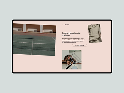 Ljubicic Tennis Academy art direction design layout typography ui website