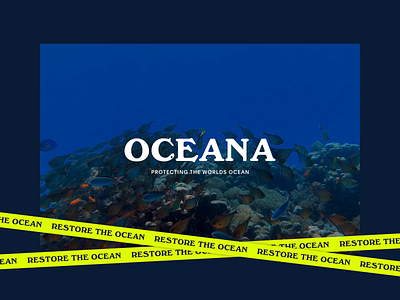 Oceana—rebranding exploration art direction branding design logo typography ui