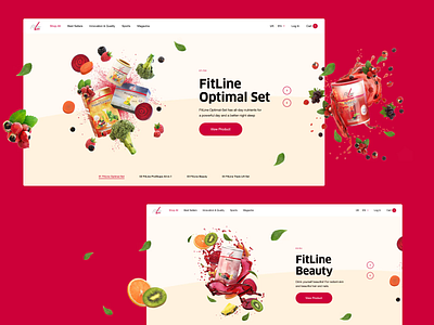 FitLine—Website art direction design layout typography ui website